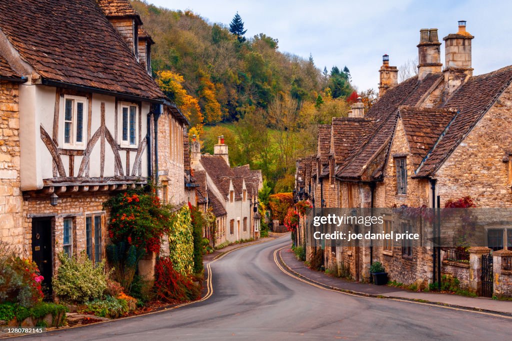 Famous Village of Castle Combe, Wiltshire, England