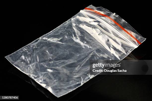 resealable clear plastic bag - transparent bag stock pictures, royalty-free photos & images