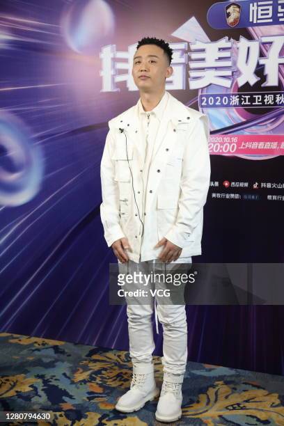 Rapper Gai attends Tik Tok gala at Baoneng International Sports Arena on October 16, 2020 in Guangzhou, Guangdong Province of China.