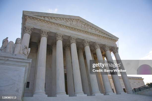 u.s. supreme court, washington, d.c., u.s.a. - us supreme court building stockfoto's en -beelden