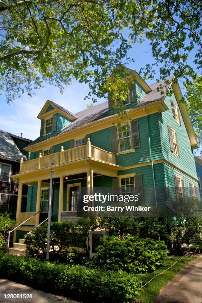 john f. kennedy birthplace, brookline, massachusetts, usa - brookline massachusetts stock pictures, royalty-free photos & images