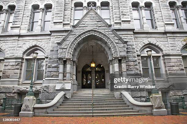 exterior of old city hall, 1894, gothic revival style, richmond, va, u.s.a. - s american gothic stock pictures, royalty-free photos & images