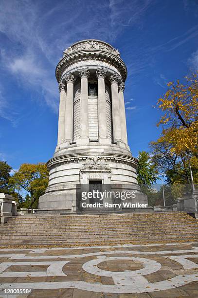 soldiers and sailors monument, riverside park, upper west side, new york, ny, u.s.a. - riverside park manhattan stock pictures, royalty-free photos & images