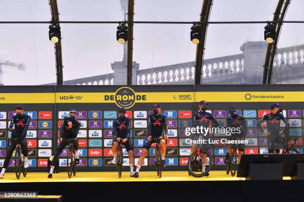 Start / Michal Kwiatkowski of Poland, Leonardo Basso of Italy, Owain Doull of The United Kingdom, Christian Knees of Germany, Christopher Lawless of...