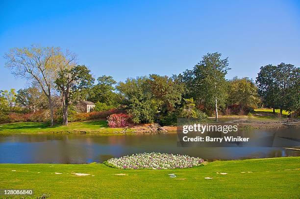 mirror lake, bellingrath gardens, mobile area, (theodore), alabama - mobile alabama fotografías e imágenes de stock