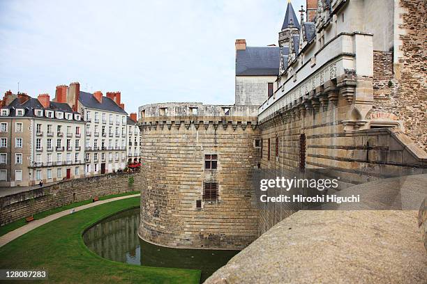 chateau des ducs de bretagne, loire atlantique, nantes, france - nantes stock pictures, royalty-free photos & images