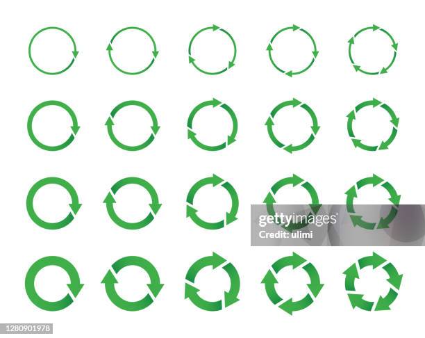 ilustraciones, imágenes clip art, dibujos animados e iconos de stock de flechas - 5 step process cycle