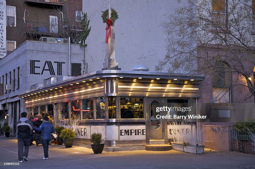 Empire Diner, Built 1946, Tenth Avenue and 22nd Street, Chelsea, New York, NY, USA