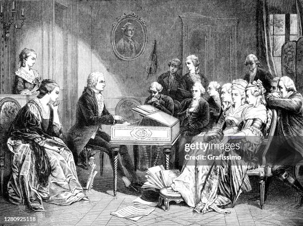 567 Portrait Painting Classical Music Stock Photos and High-Res