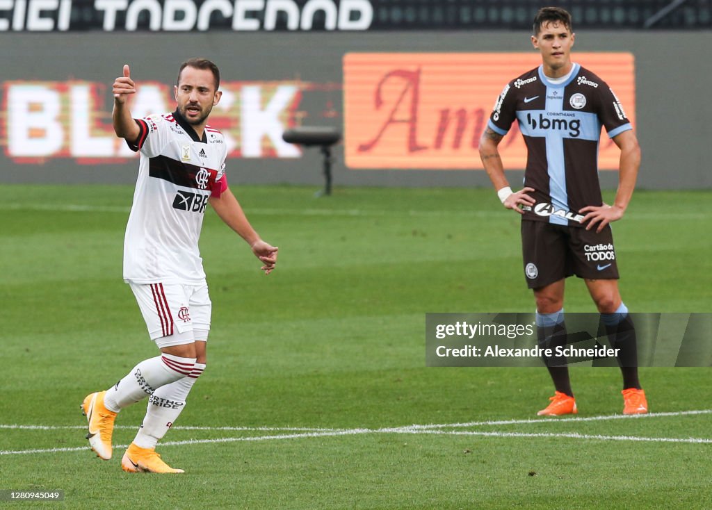 2020 Brasileirao Series A: Corinthians v Flamengo Play Behind Closed Doors Amidst the Coronavirus (COVID - 19) Pandemic