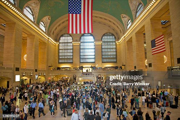 grand central station terminal, beaux-arts landmark in midtown east, new york, new york - grand central tours stock pictures, royalty-free photos & images