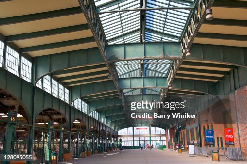 Train shed, Central Railroad of New Jersey (historical landmark), Liberty State Park, Jersey City, New Jersey
