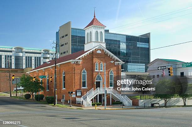 alabama, montgomery, dexter avenue king memorial baptist church - montgomery stock-fotos und bilder