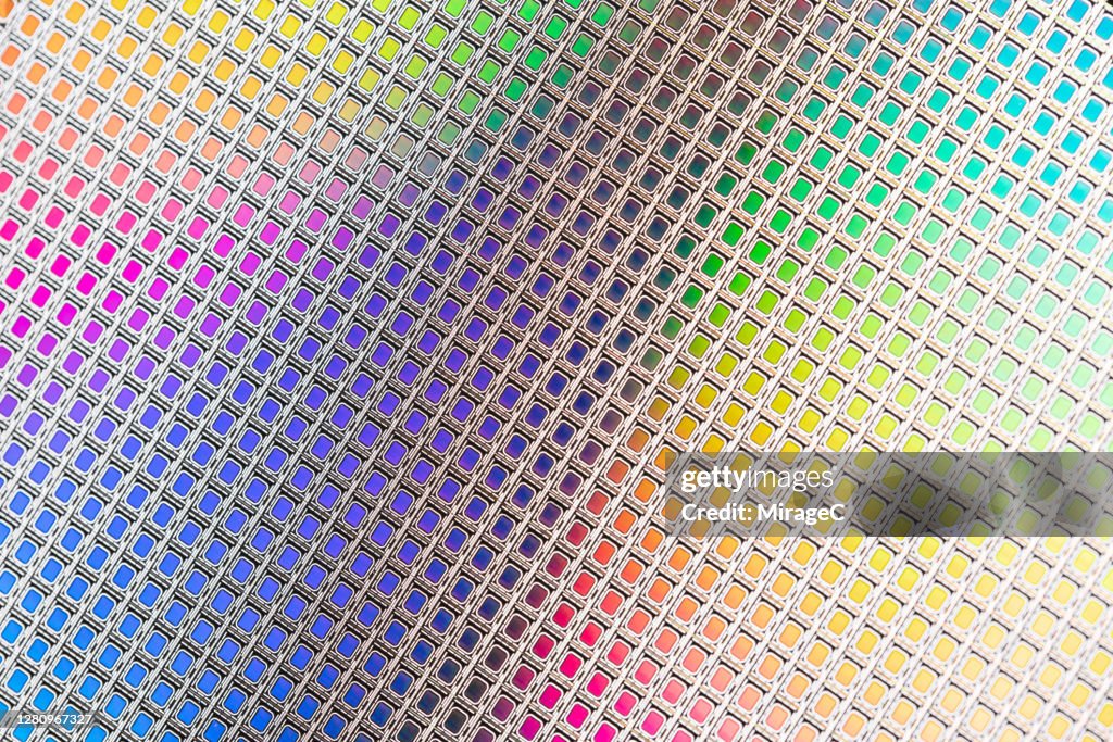 CMOS Semiconductor Silicon Wafer Pattern