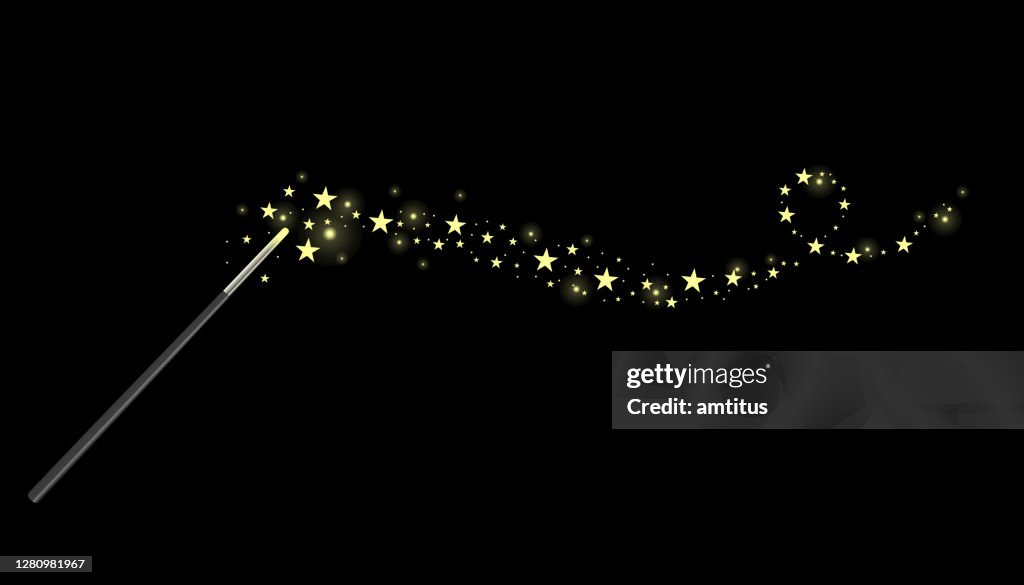 Magic wand gold dust