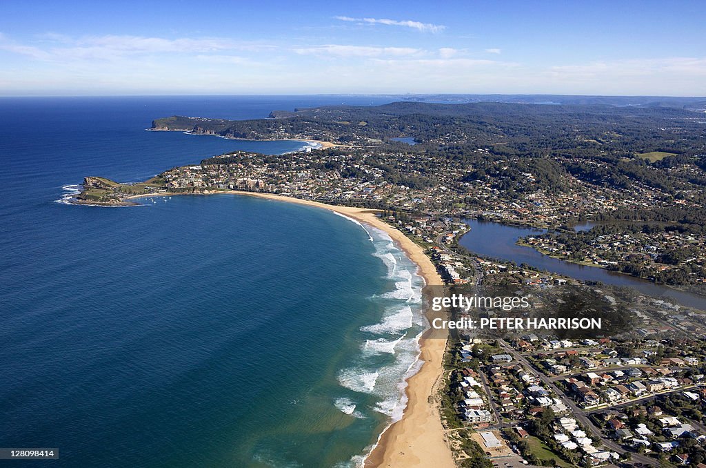 Aerial view of terrigal, Central Coast, NSW, Australia