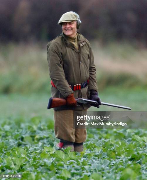 Gerald Grosvenor, 6th Duke of Westminster seen on a pheasant shoot near Sandringham on November 25, 2006 in King's Lynn, England.
