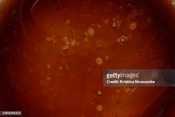 immiscible liquids, abstract scientific background - immiscible stock pictures, royalty-free photos & images