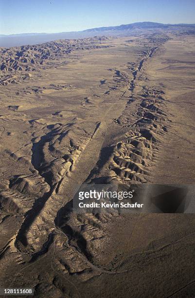 san andreas fault. south california - fault geology stock pictures, royalty-free photos & images