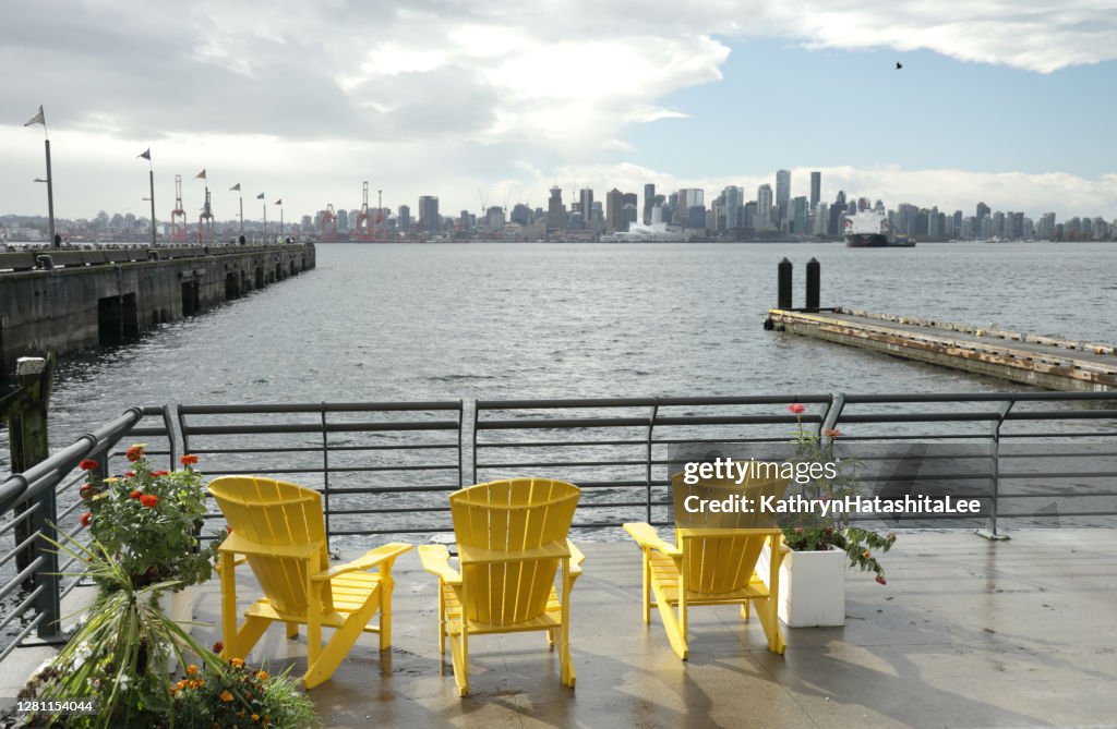 View across Burrard Inlet from North Vancouver, Canada