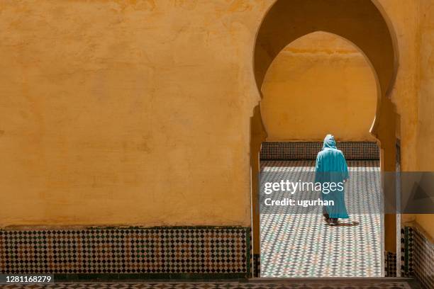 morocco - tomb of moulay ismail - meknes stock pictures, royalty-free photos & images