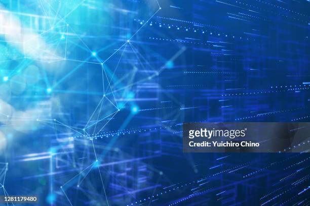 network communication and data speed - art product stock pictures, royalty-free photos & images