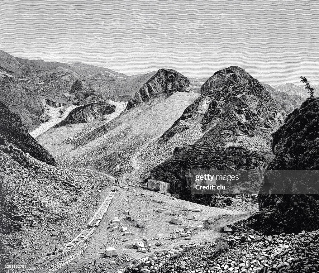 Marble quarries in Carrara