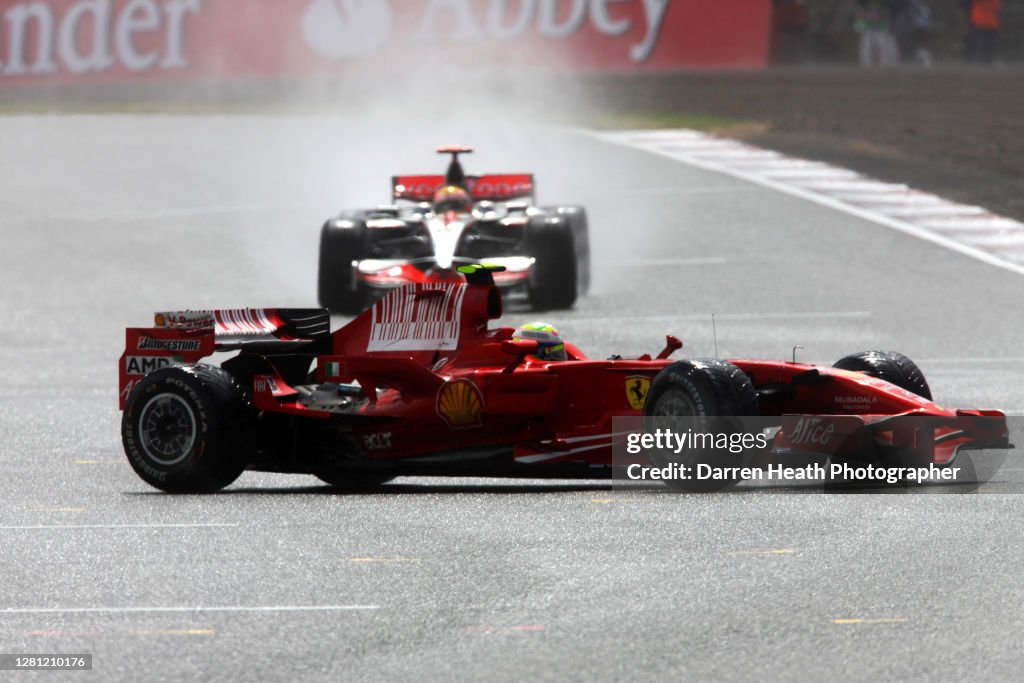 Lewis Hamilton, McLaren, Felipe Massa, Ferrari, 2008 British Grand Prix