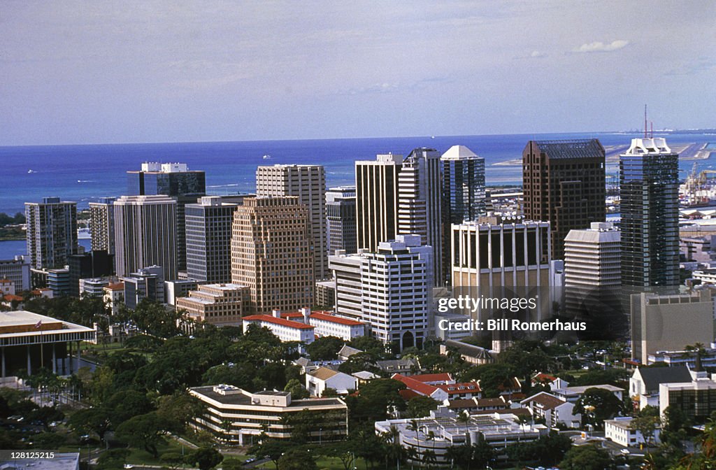 City skyline, honolulu, hawaii
