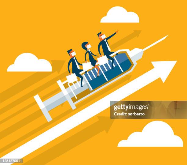 moving up - impfstoff - reform stock-grafiken, -clipart, -cartoons und -symbole