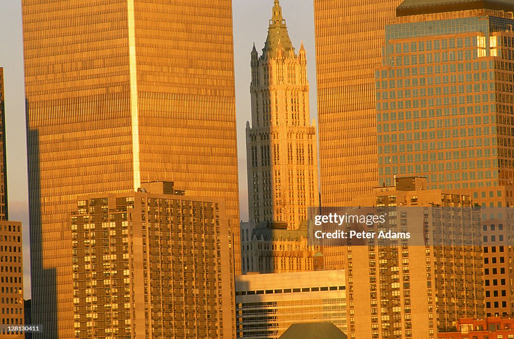 Buildings of lower Manhattan, NYC