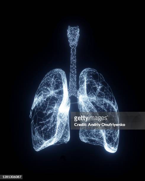 digital lungs - infectious disease stockfoto's en -beelden