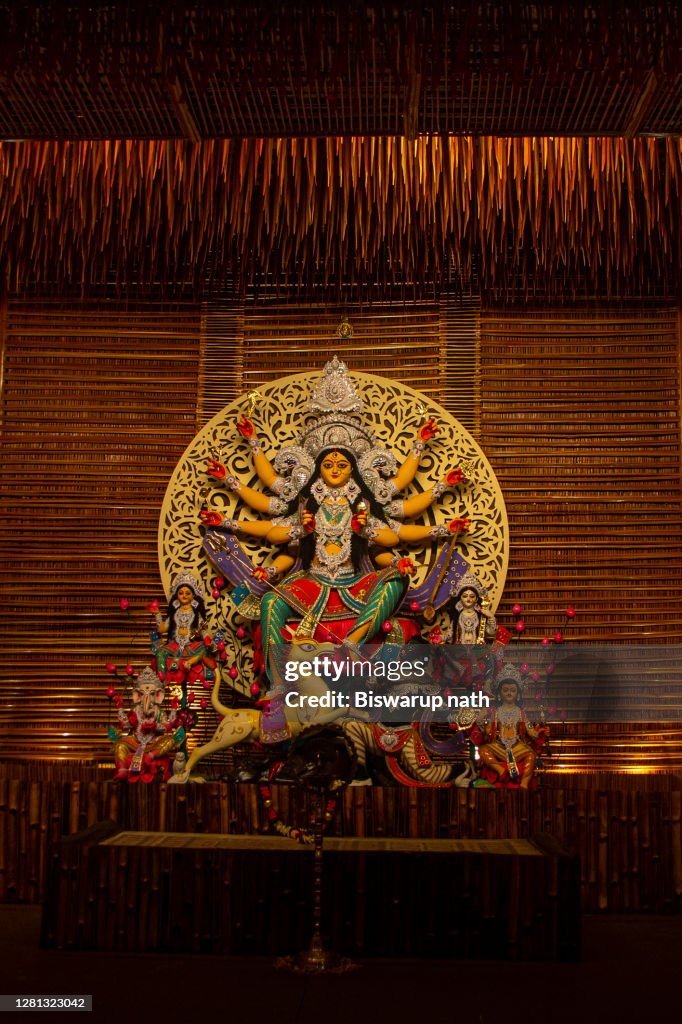 Decoration of Durga puja festival