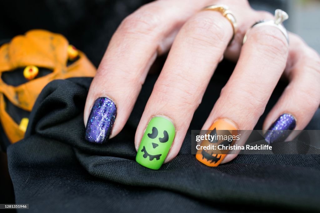 Halloween Inspired Nail Art Design