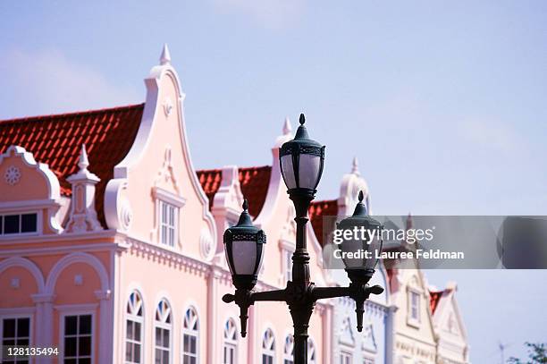 street light, oranjestad, aruba, caribbean - oranjestad stock pictures, royalty-free photos & images