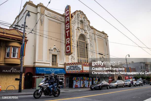 The Castro Theatre is seen on Saturday, June 20 in San Francisco, Calif. San Francisco on Tuesday, Oct. 20, 2020 became the first Bay Area county to...