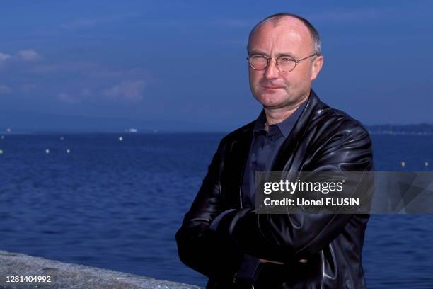 Le musicien et chanteur britannique Phil Collins, 28 septembre 2001.