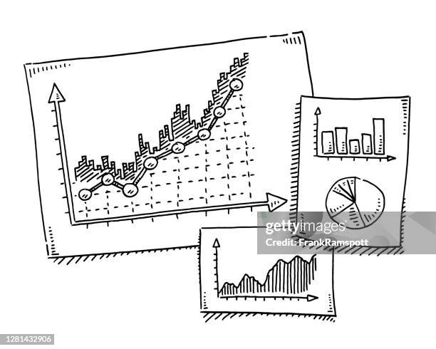 1,014 Pie Chart Line Drawing Stock Photos, High-Res Pictures, and ...