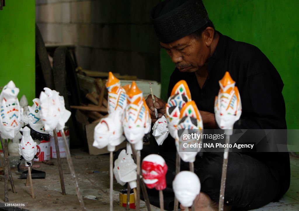 Production Indonesian Traditional Puppet 'Wayang Golek' in Bogor