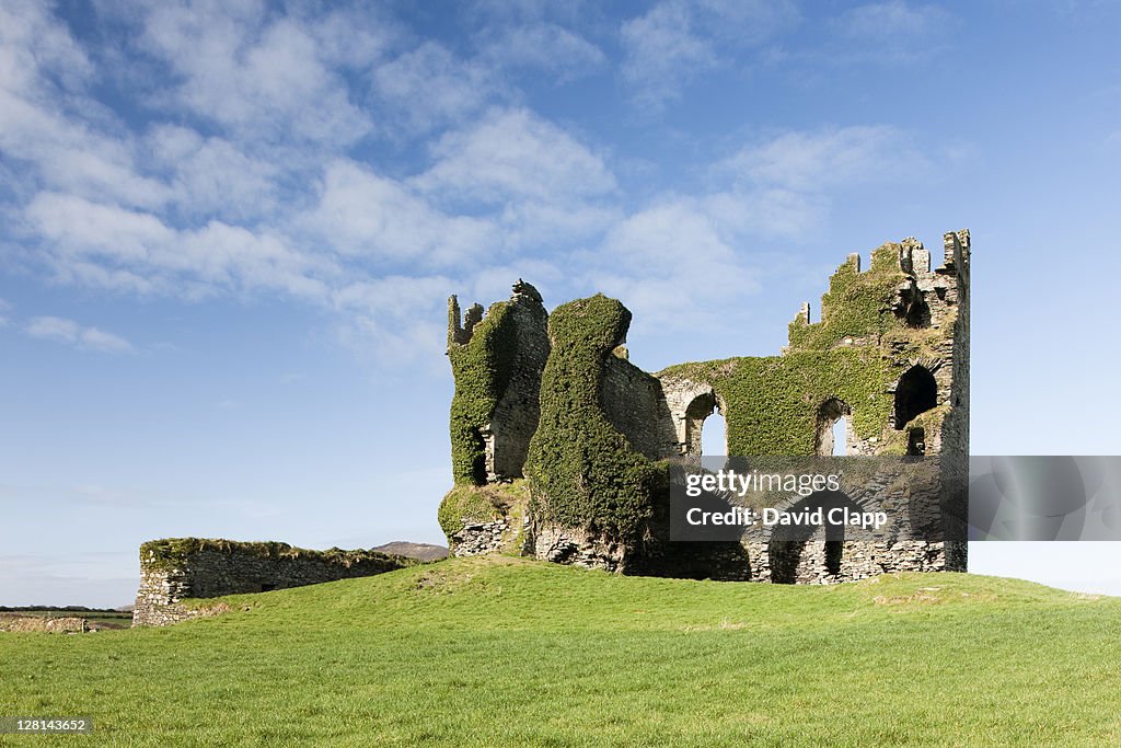 Ruined castle at Ballycarbery, County Kerry, Republic of Ireland