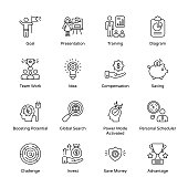 Business and Office Outline Icons