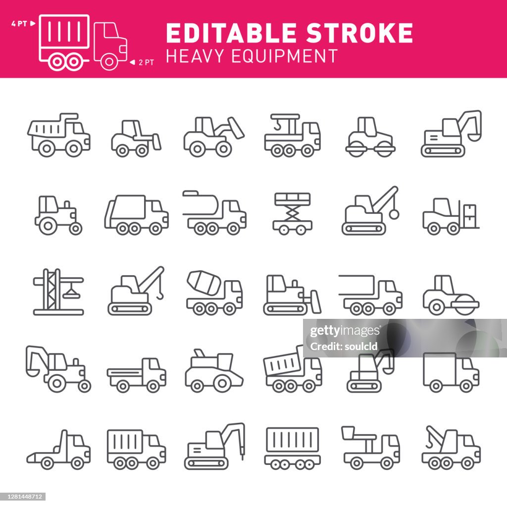 Heavy Equipment Icons