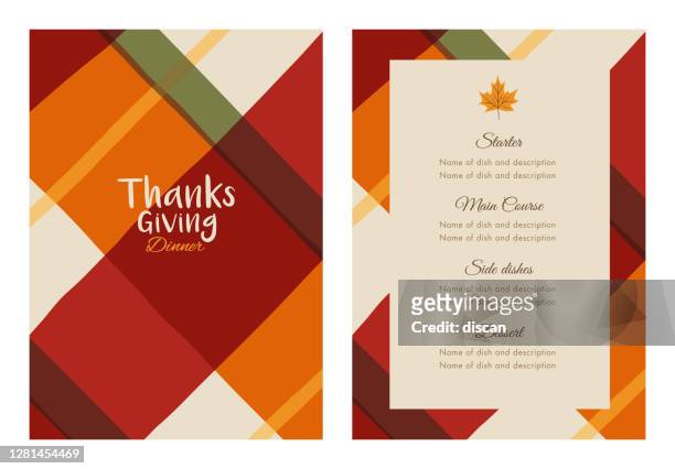 感謝祭の夕食の招待状テンプレート。 - メニュー点のイラスト素材／クリップアート素材／マンガ素材／アイコン素材