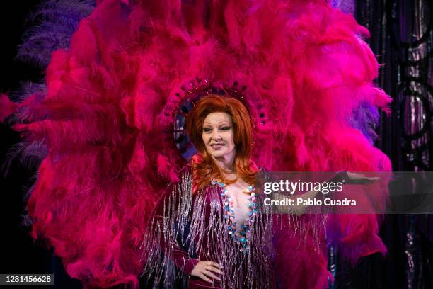 Spanish singer Alaska performs 'La Ultima Tourne' at Calderon Theatre on October 21, 2020 in Madrid, Spain.