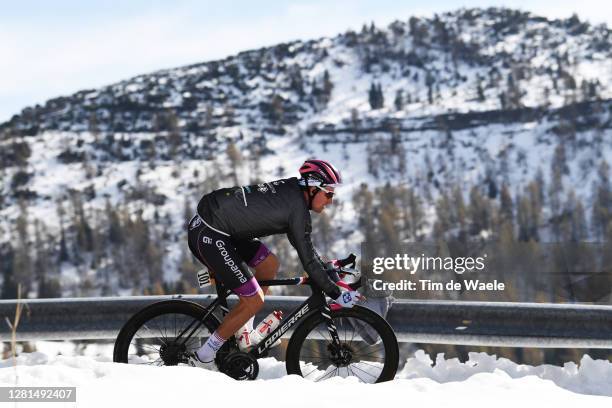 Arnaud Demare of France and Groupama - FDJ Purple Points Jersey / Forcella Valbona / Snow / Mountains / during the 103rd Giro d'Italia 2020, Stage 17...