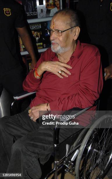 Shammi Kapoor attends the screening of the film 'Teesri Manzil' at PVR on September 04, 2010 in Mumbai, India
