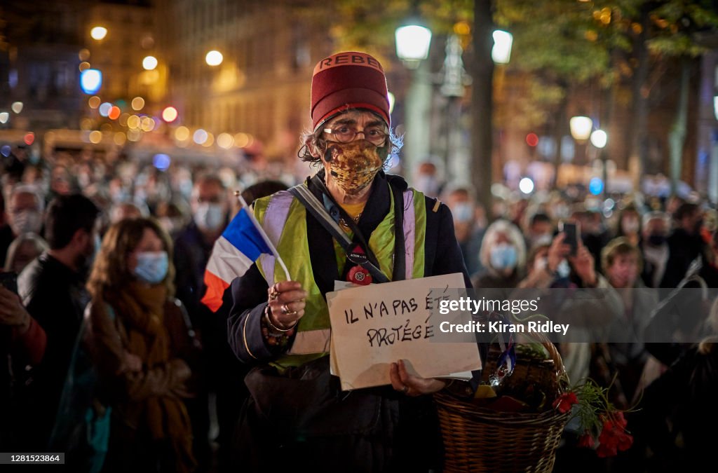 France's National Tribute To Beheaded Teacher