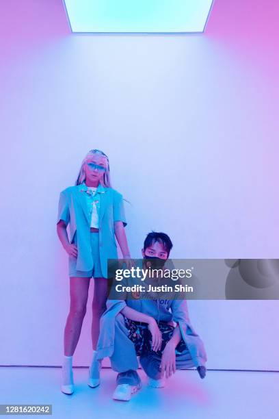 Horizontal Pink Rapper 1,622 A Pink Korean Photos & High Res Pictures - Getty Images