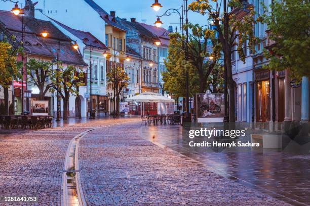 old town of sibiu - brasov romania stock pictures, royalty-free photos & images