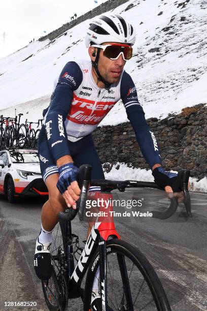 Vincenzo Nibali of Italy and Team Trek - Segafredo / Passo dello Stelvio - Stilfserjoch / Mountains / Snow / during the 103rd Giro d'Italia 2020,...